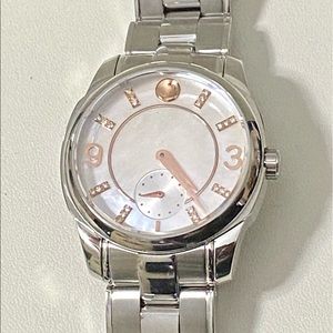 Ladies Silver/Rose Gold Movado Bold Watch